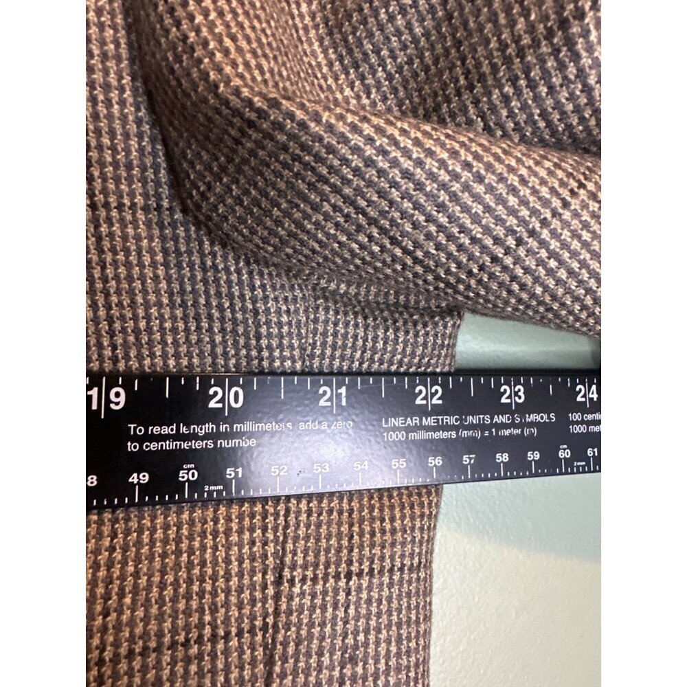 Oscar de la Renta Mens Large Brown Plaid Lambswool Cashmere Sport Coat Old Money - Picture 4 of 8